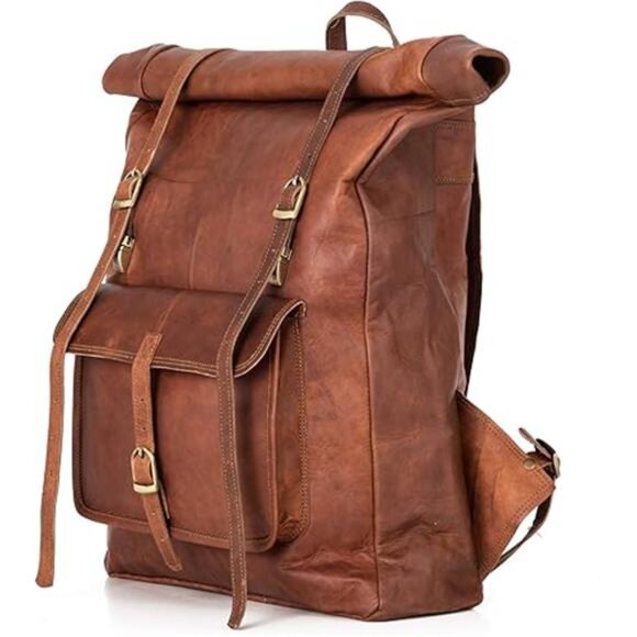 Vintage Genuine Leather Backpack Leeds, Travel Backpack, Laptop Backpack - Picture 7 of 7